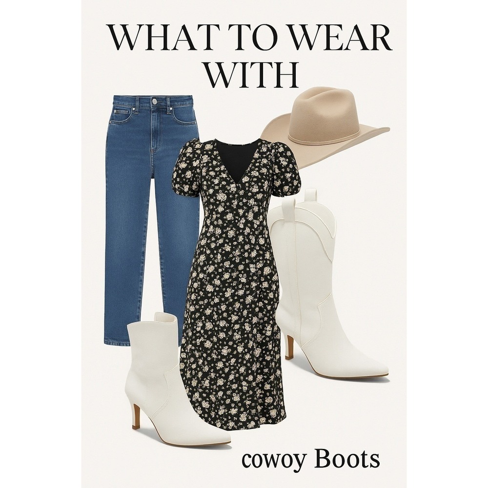 Women Western Boots Bryce by Wild Fable White Size 7 New With Tags - Picture 6 of 10